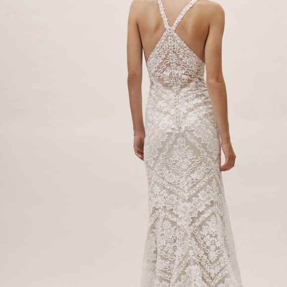 BHLDN Wedding Dress Size 10 - Picture 3 of 7